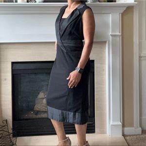 💥Host Pick💥 Vintage Anne Klein NY Black Tuxedo Dress, 14